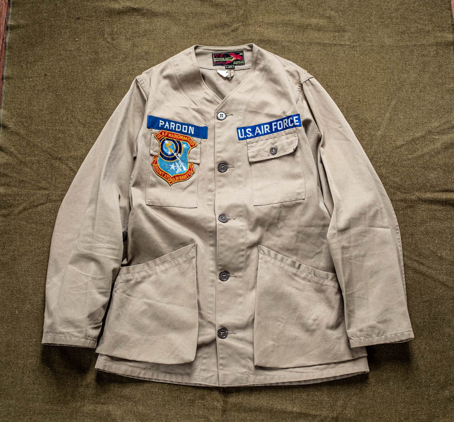 Korean War US Air Force USAF Shooting/ Chore Jacket — SAUNDERSMILITARIA